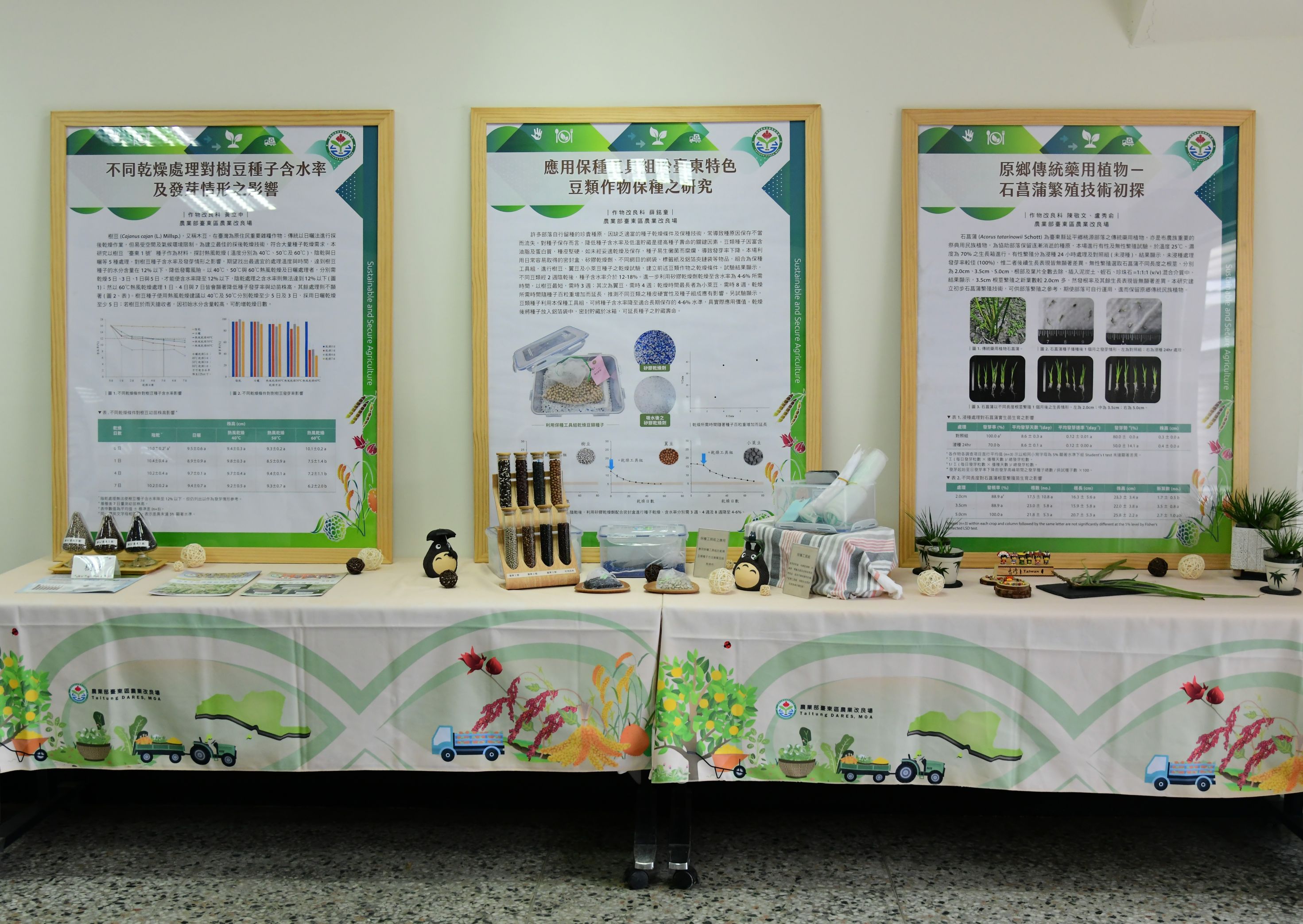 Poster presentations of TTDARES achievements in sustainable and safe agriculture.